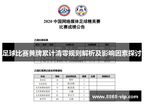 足球比赛黄牌累计清零规则解析及影响因素探讨